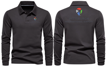 PITTISBURGH AIRPORT LONG SLEEVE POLO